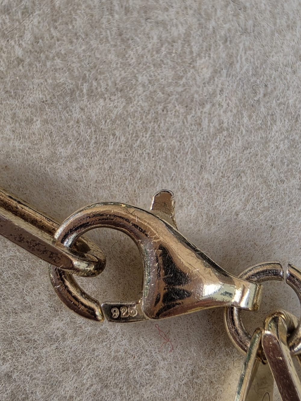 Lisa Gozlan Gold on Sterling Silver Paperclip Bracelet • 8" • 5.85g - Picture 2 of 6